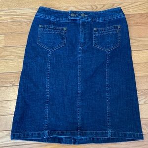 Tribal Denim jean skirt